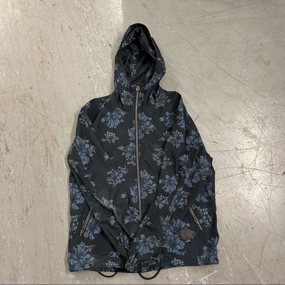 Coach long sleeve jacket blue floral